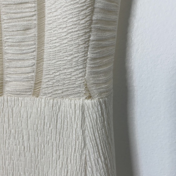 SHO Tadashi Shoji Long Sleeve White Cocktail Dress Size L - Picture 8 of 10